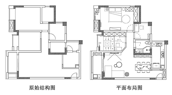 成都大晶裝飾公司婚房裝修案例：兩人 一家 簡單生活19